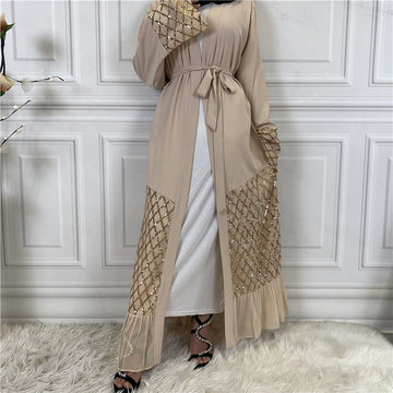 Elegant Chiffon Cardigan Abaya