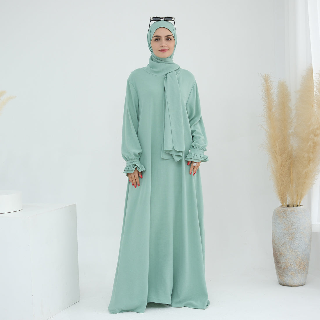 Turkey Dubai Modest Abaya Set