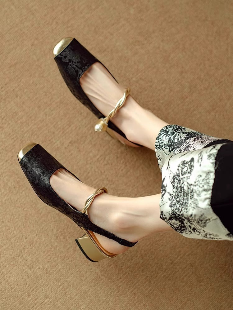 New Chinese Style Fairy Style Outer Wear Closed Toe Fashion Sandals For Women