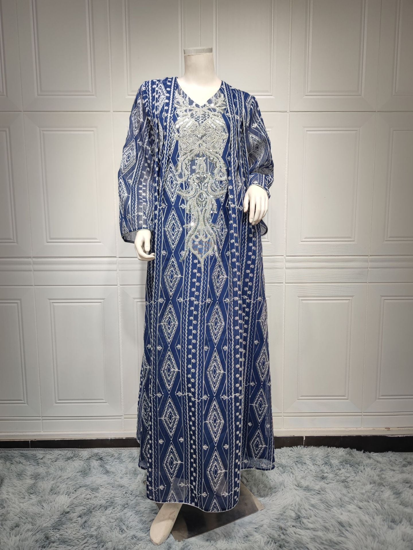Embroidered Muslim Evening Dress