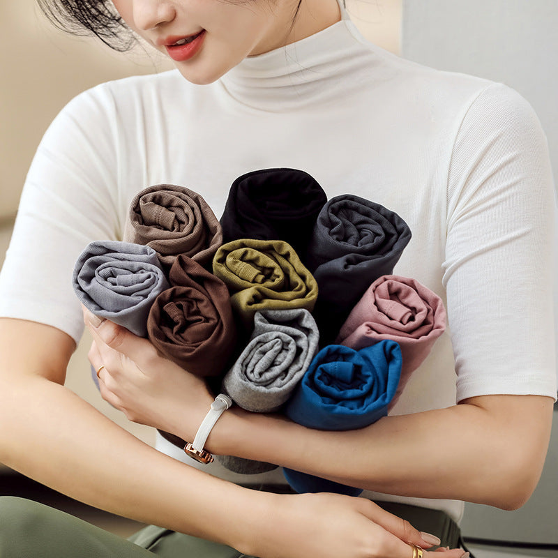 Women's Fashion Slim-fit Versatile Solid Color Top