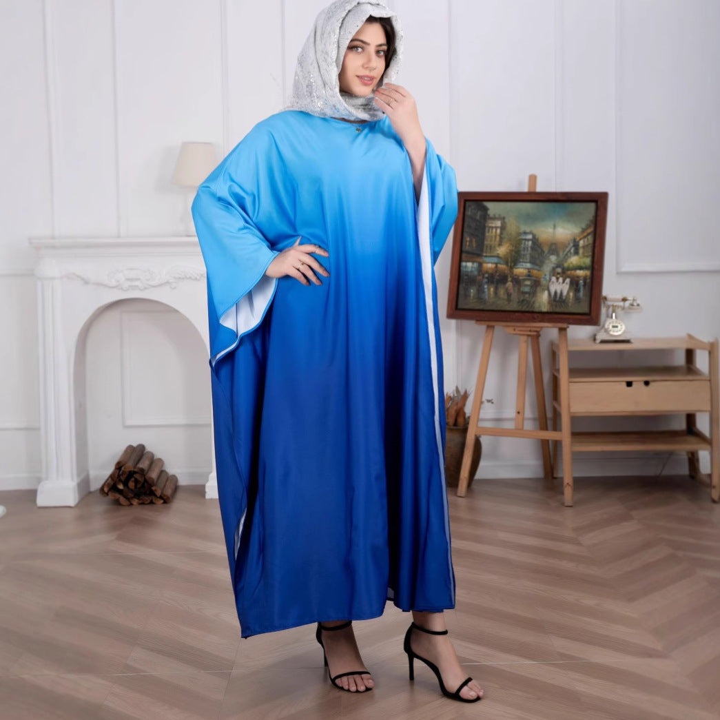 Plus Size Muslim Satin Dress