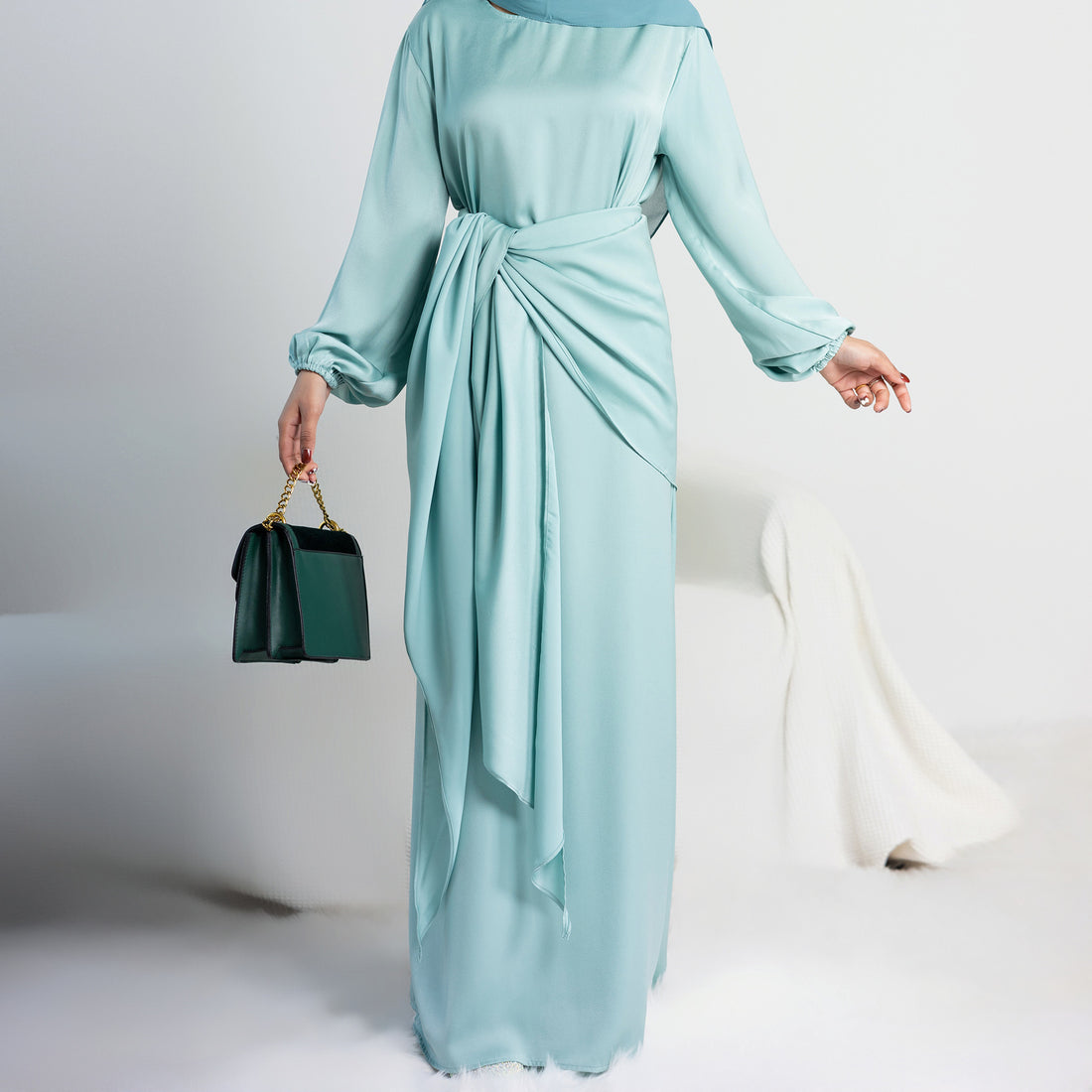 2-Piece Loungewear Robe Dress