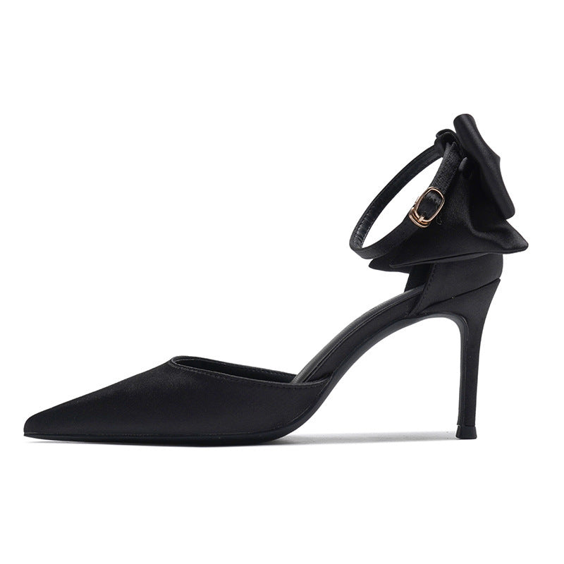 Bow Buckle Hollow Sandals